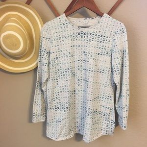 Pure Jill Long Sleeve Shirt with fun tribal design